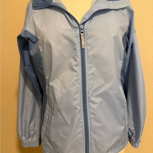 Columbia Jackets & Blazers - *Columbia Blue Hooded Windbreaker Rain Jacket (small)